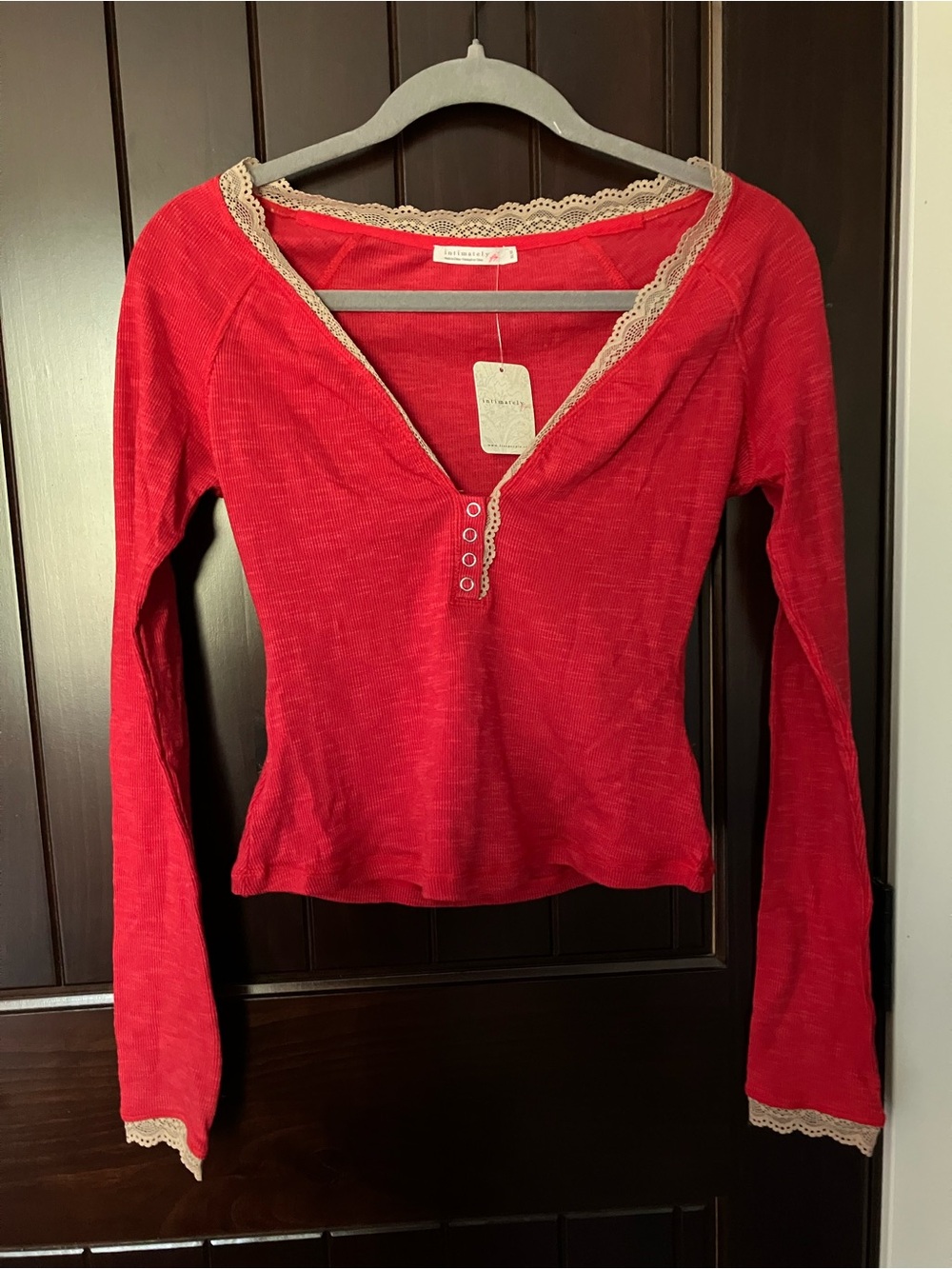 NWT Free People Long-Sleeve Henley